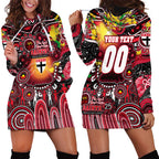 Personalised NAIDOC Week 2025 Saints Football Hoodie Dress Aboriginal Dot Painting