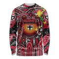 Personalised NAIDOC Week 2025 Saints Football Long Sleeve Shirt Aboriginal Dot Painting