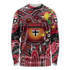 Personalised NAIDOC Week 2025 Saints Football Long Sleeve Shirt Aboriginal Dot Painting