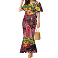 Personalised NAIDOC Week 2025 Saints Football Mermaid Dress Aboriginal Dot Painting
