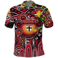 Personalised NAIDOC Week 2025 Saints Football Polo Shirt Aboriginal Dot Painting