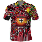 Personalised NAIDOC Week 2025 Saints Football Polo Shirt Aboriginal Dot Painting