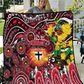 NAIDOC Week 2025 Saints Football Quilt Aboriginal Dot Painting
