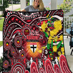 NAIDOC Week 2025 Saints Football Quilt Aboriginal Dot Painting