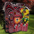 NAIDOC Week 2025 Saints Football Quilt Aboriginal Dot Painting