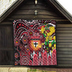 NAIDOC Week 2025 Saints Football Quilt Aboriginal Dot Painting
