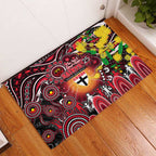 NAIDOC Week 2025 Saints Football Rubber Doormat Aboriginal Dot Painting