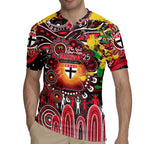 Personalised NAIDOC Week 2025 Saints Football Rugby Jersey Aboriginal Dot Painting