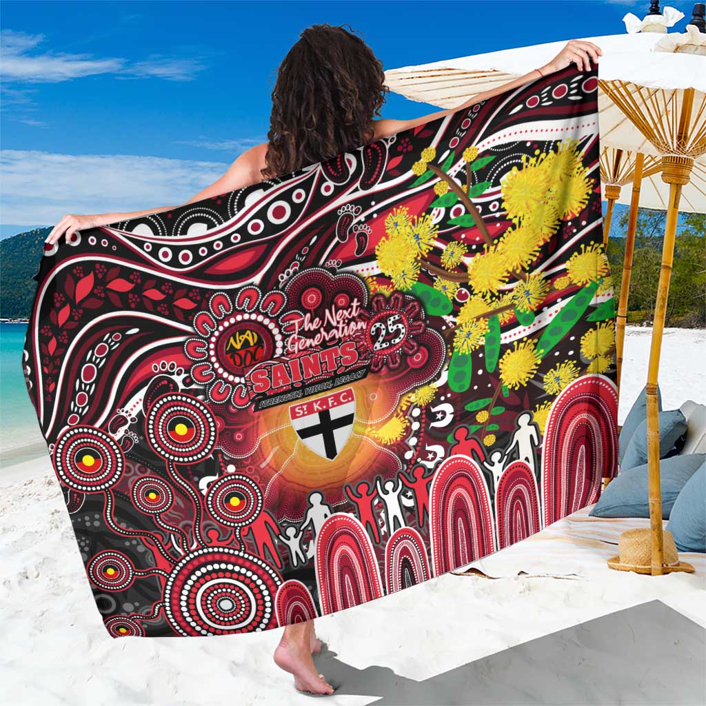 NAIDOC Week 2025 Saints Football Sarong Aboriginal Dot Painting