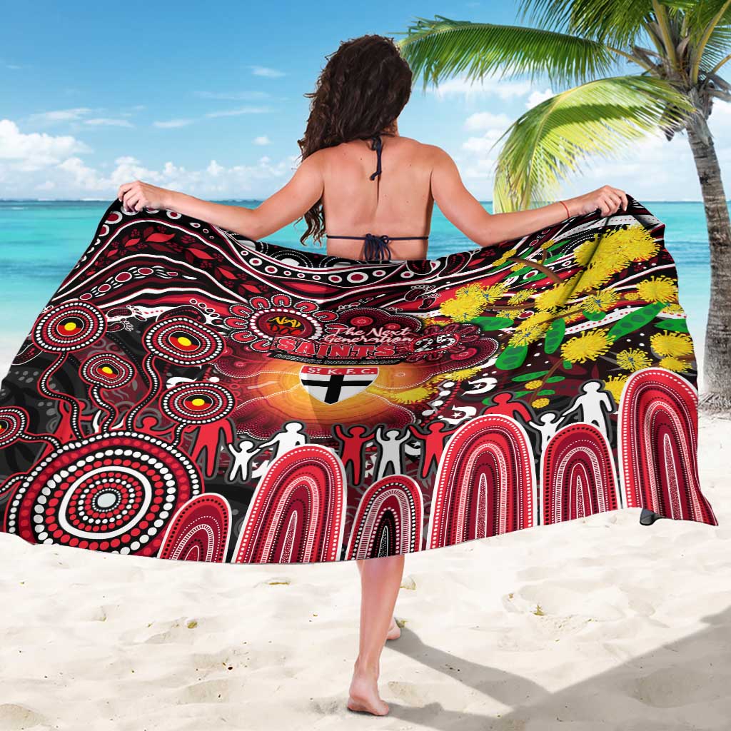 NAIDOC Week 2025 Saints Football Sarong Aboriginal Dot Painting