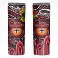 NAIDOC Week 2025 Saints Football Skinny Tumbler Aboriginal Dot Painting