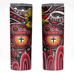 NAIDOC Week 2025 Saints Football Skinny Tumbler Aboriginal Dot Painting