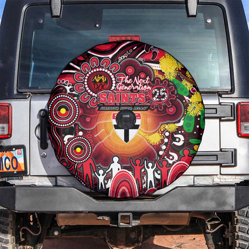 NAIDOC Week 2025 Saints Football Spare Tire Cover Aboriginal Dot Painting