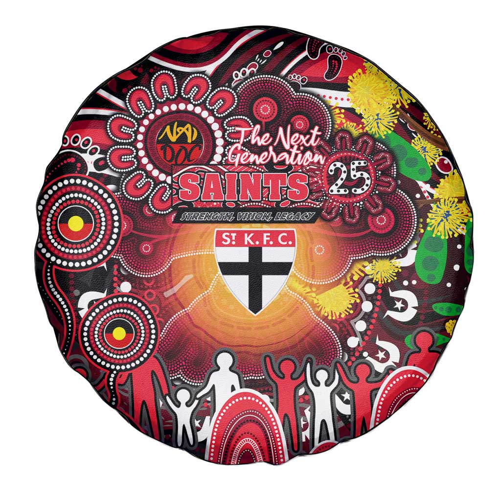 NAIDOC Week 2025 Saints Football Spare Tire Cover Aboriginal Dot Painting