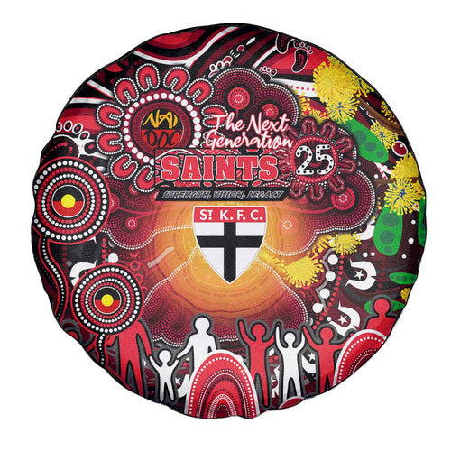 NAIDOC Week 2025 Saints Football Spare Tire Cover Aboriginal Dot Painting