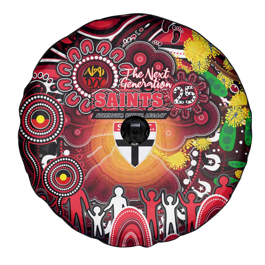 NAIDOC Week 2025 Saints Football Spare Tire Cover Aboriginal Dot Painting