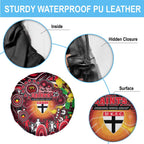 NAIDOC Week 2025 Saints Football Spare Tire Cover Aboriginal Dot Painting