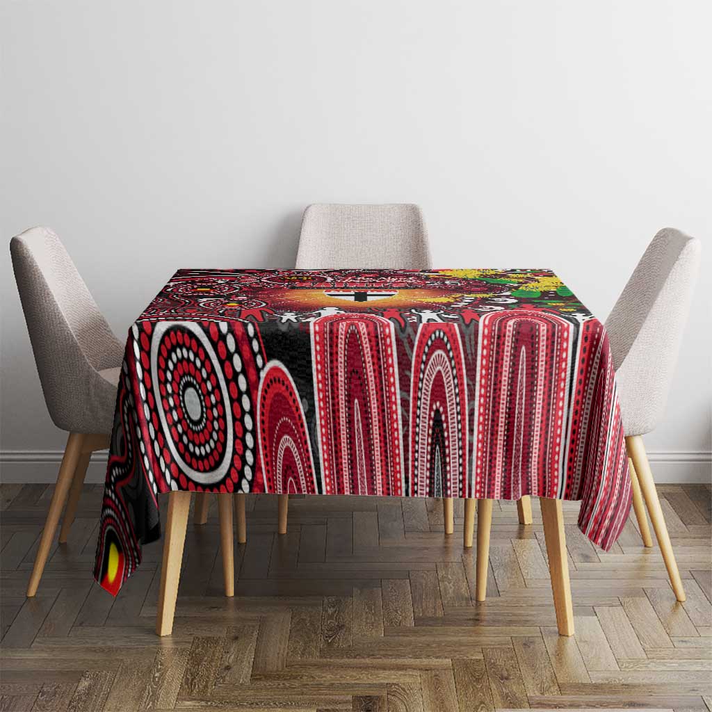 NAIDOC Week 2025 Saints Football Tablecloth Aboriginal Dot Painting