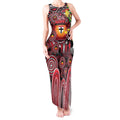 Personalised NAIDOC Week 2025 Saints Football Tank Maxi Dress Aboriginal Dot Painting