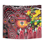 NAIDOC Week 2025 Saints Football Tapestry Aboriginal Dot Painting