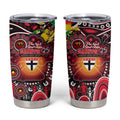 NAIDOC Week 2025 Saints Football Tumbler Cup Aboriginal Dot Painting