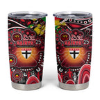 NAIDOC Week 2025 Saints Football Tumbler Cup Aboriginal Dot Painting