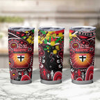 NAIDOC Week 2025 Saints Football Tumbler Cup Aboriginal Dot Painting