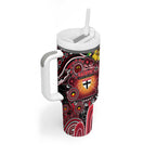 NAIDOC Week 2025 Saints Football Tumbler With Handle Aboriginal Dot Painting