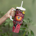 NAIDOC Week 2025 Saints Football Tumbler With Handle Aboriginal Dot Painting