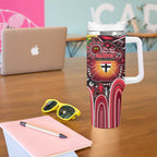 NAIDOC Week 2025 Saints Football Tumbler With Handle Aboriginal Dot Painting