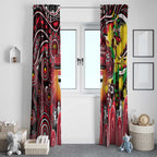 NAIDOC Week 2025 Saints Football Window Curtain Aboriginal Dot Painting