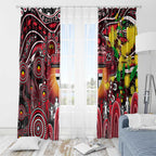 NAIDOC Week 2025 Saints Football Window Curtain Aboriginal Dot Painting