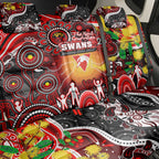 NAIDOC Week 2025 Swans Football Back Car Seat Cover Aboriginal Dot Painting
