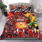 NAIDOC Week 2025 Swans Football Bedding Set Aboriginal Dot Painting