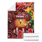 NAIDOC Week 2025 Swans Football Blanket Aboriginal Dot Painting