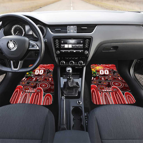 NAIDOC Week 2025 Swans Football Car Mats Aboriginal Dot Painting
