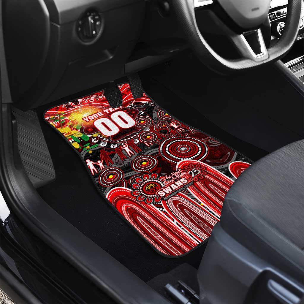 NAIDOC Week 2025 Swans Football Car Mats Aboriginal Dot Painting