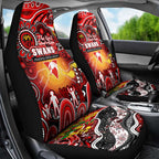 NAIDOC Week 2025 Swans Football Car Seat Cover Aboriginal Dot Painting