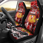NAIDOC Week 2025 Swans Football Car Seat Cover Aboriginal Dot Painting