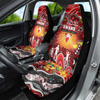 NAIDOC Week 2025 Swans Football Car Seat Cover Aboriginal Dot Painting