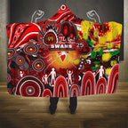 NAIDOC Week 2025 Swans Football Hooded Blanket Aboriginal Dot Painting