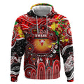 Personalised NAIDOC Week 2025 Swans Football Hoodie Aboriginal Dot Painting