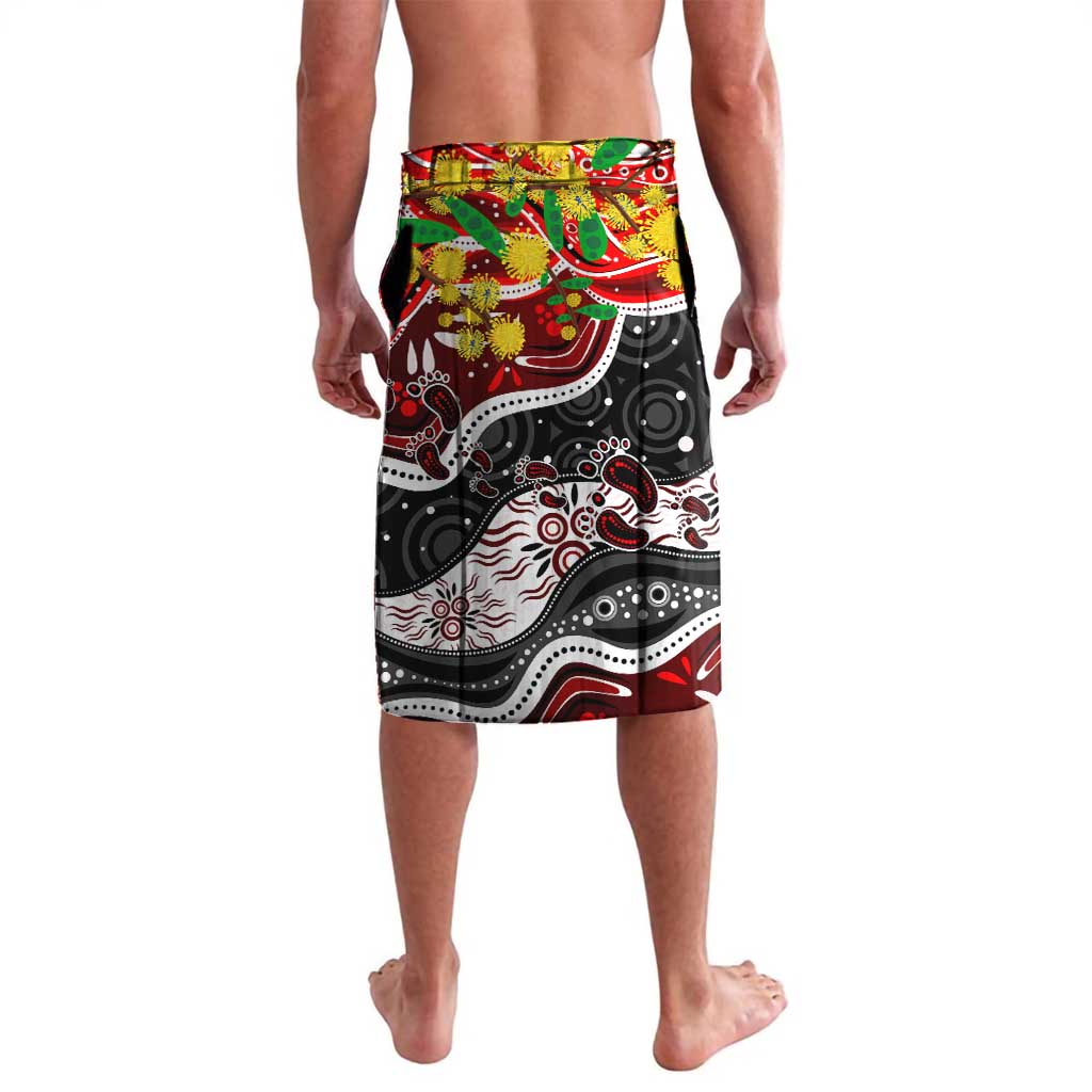 Personalised NAIDOC Week 2025 Swans Football Lavalava Aboriginal Dot Painting