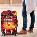 NAIDOC Week 2025 Swans Football Luggage Cover Aboriginal Dot Painting
