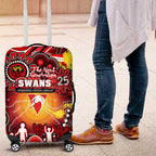 NAIDOC Week 2025 Swans Football Luggage Cover Aboriginal Dot Painting