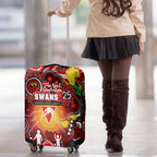 NAIDOC Week 2025 Swans Football Luggage Cover Aboriginal Dot Painting