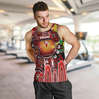 Personalised NAIDOC Week 2025 Swans Football Men Tank Top Aboriginal Dot Painting