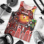 Personalised NAIDOC Week 2025 Swans Football Men Tank Top Aboriginal Dot Painting