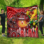 NAIDOC Week 2025 Swans Football Quilt Aboriginal Dot Painting