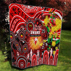 NAIDOC Week 2025 Swans Football Quilt Aboriginal Dot Painting